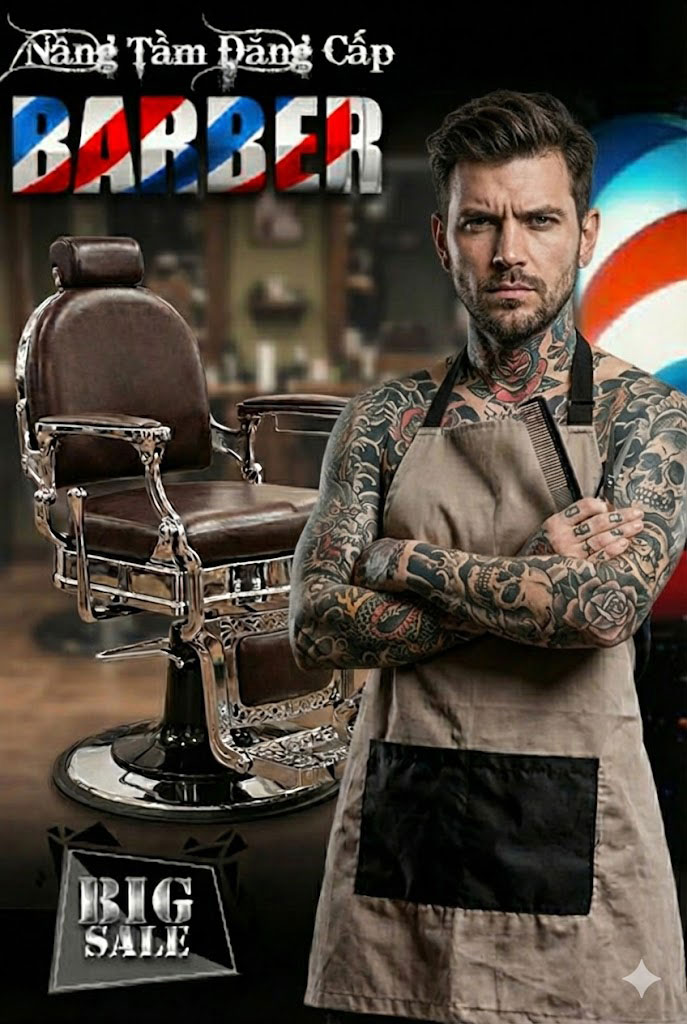 Ghế cắt tóc nam