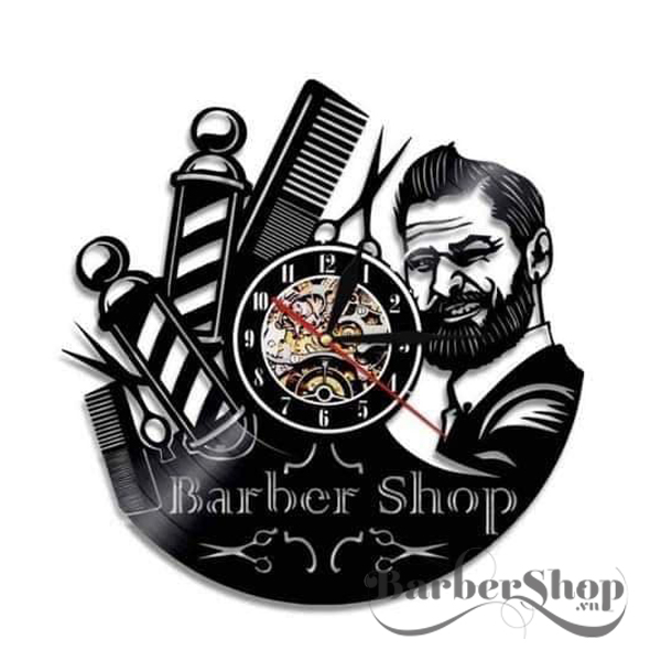 Đồng hồ barber trang trí tiệm