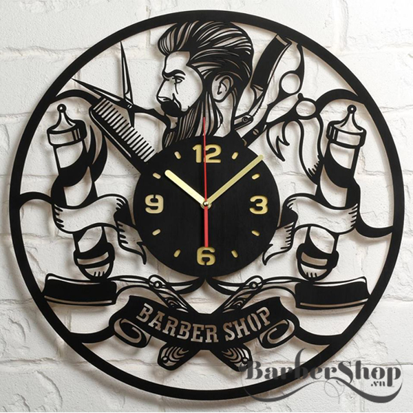Đồng hồ barber trang trí tiệm