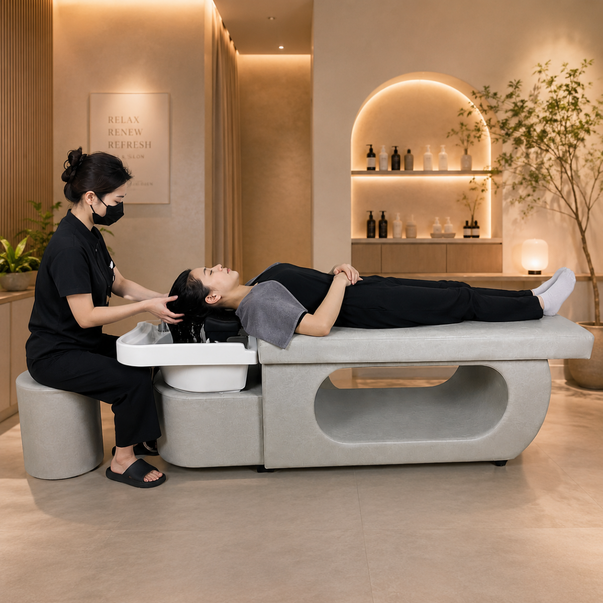 giường gội barber cao cấp BG-7605