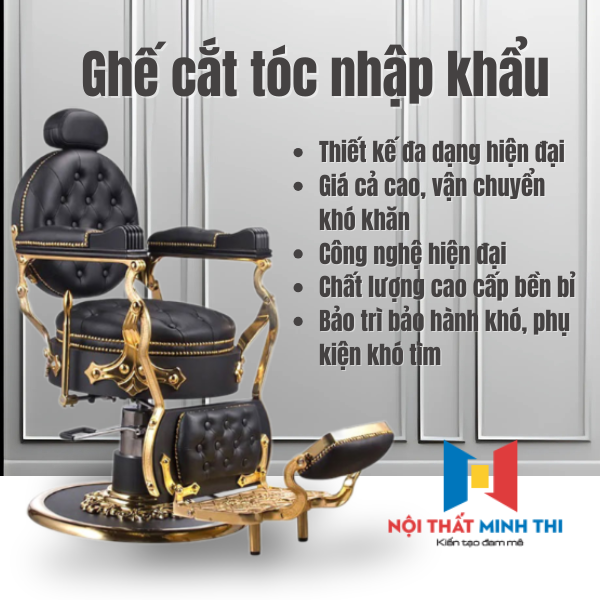 Ghế cắt tóc nam nhập khẩu