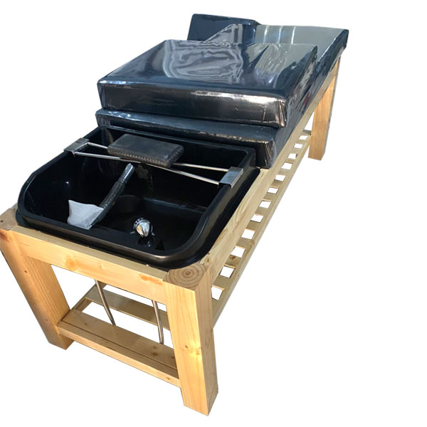 Giường gội đầu gỗ Barber Royal BG-842