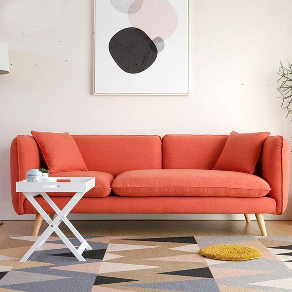 Sofa băng màu cam giá rẻ SF-03