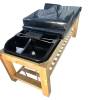 Giường gội đầu gỗ Barber Royal BG-842