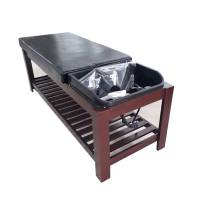 Giường gội đầu gỗ Barber Royal BG-842