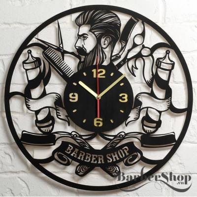 Đồng hồ barber trang trí tiệm
